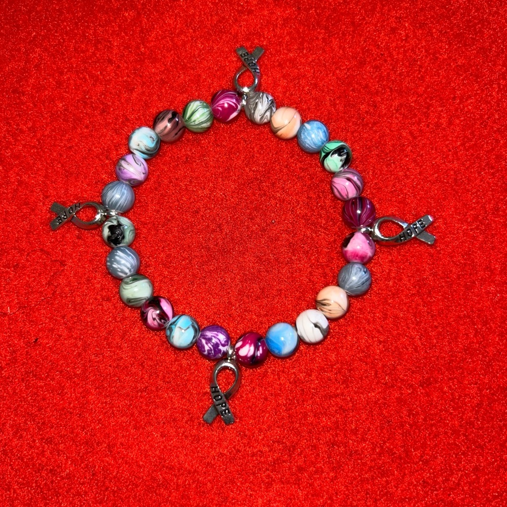 Cancer charm bracelet